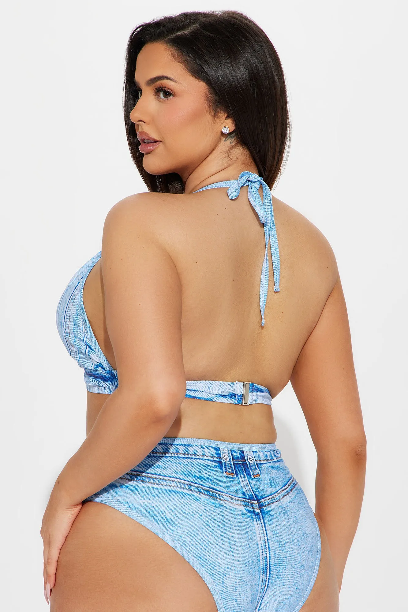 Dasha Denim Print 2 Piece Bikini - Denim