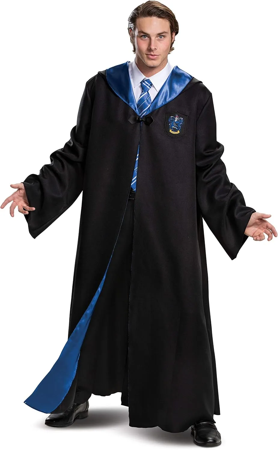 Disguise Harry Potter Harry Potter Ravenclaw Robe, Official Wizarding World Adult Halloween Accessory Costume Outerwear, Black & Blue, XXL 50-52 US