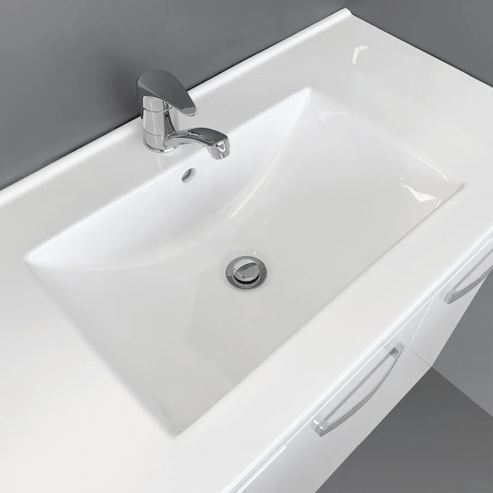 Fienza Dolce Edge Scandi Oak 750mm Freestanding Vanity