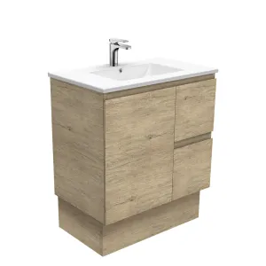 Fienza Dolce Edge Scandi Oak 750mm Freestanding Vanity