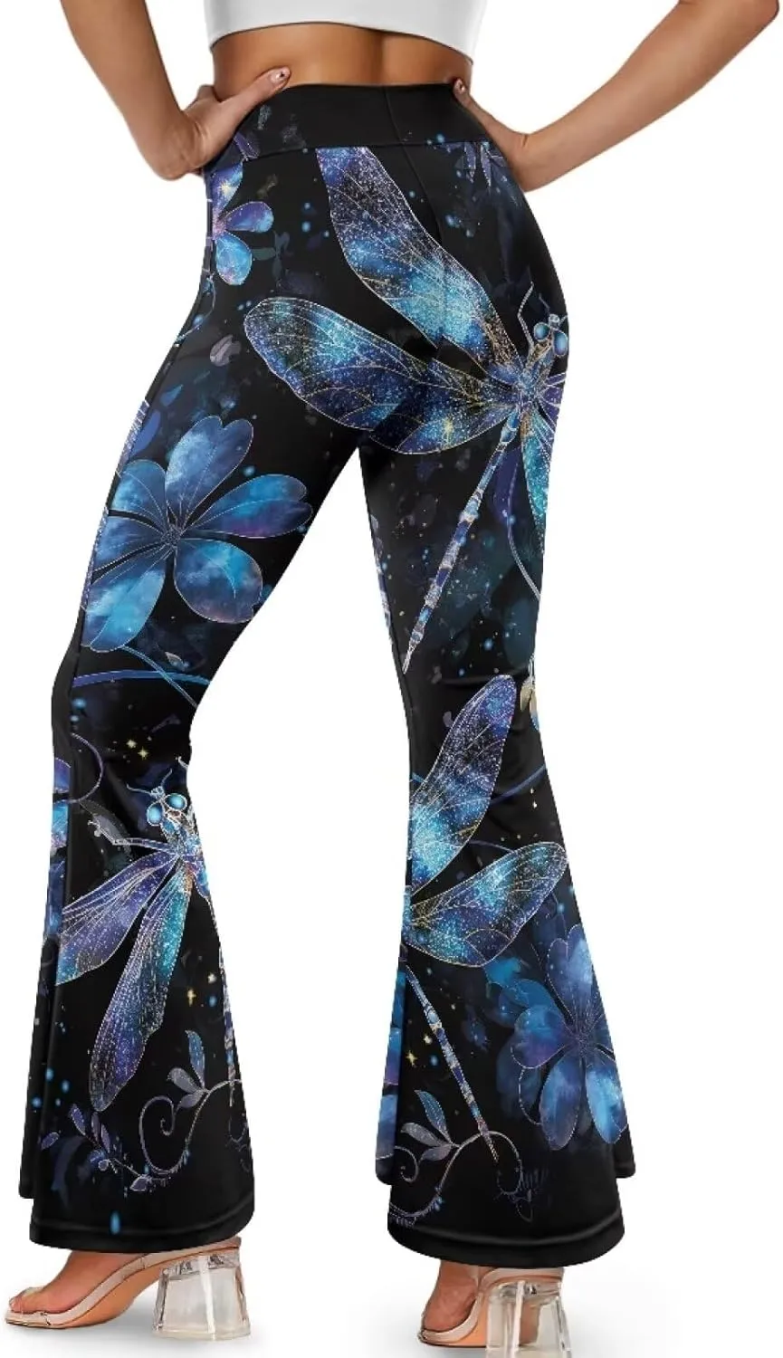 Flared Yoga Pants for Women Bell Bottom Leggings Plus Size Soft High Waisted Tummy Control Butt Liftin