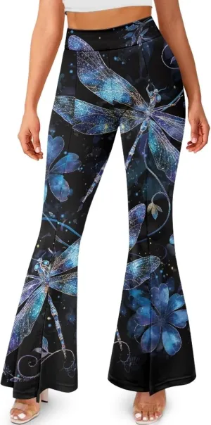 Flared Yoga Pants for Women Bell Bottom Leggings Plus Size Soft High Waisted Tummy Control Butt Liftin