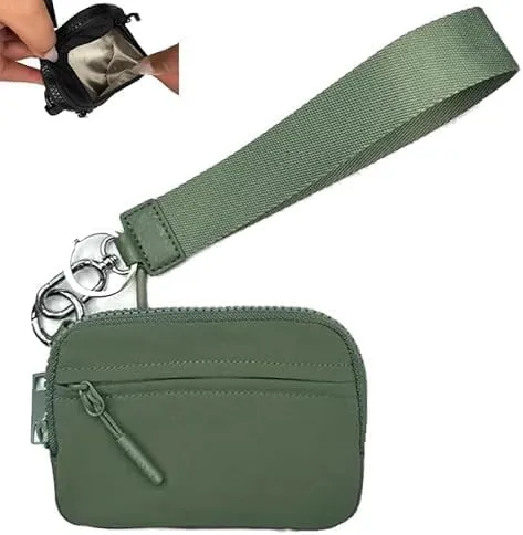 Flexcarry,Stylish Compact Wallet,Portable Women's Wristlet Handbags Id Card Holder Wallet Zipper Wallet