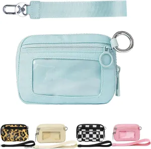 Flexcarry,Stylish Compact Wallet,Portable Women's Wristlet Handbags Id Card Holder Wallet Zipper Wallet
