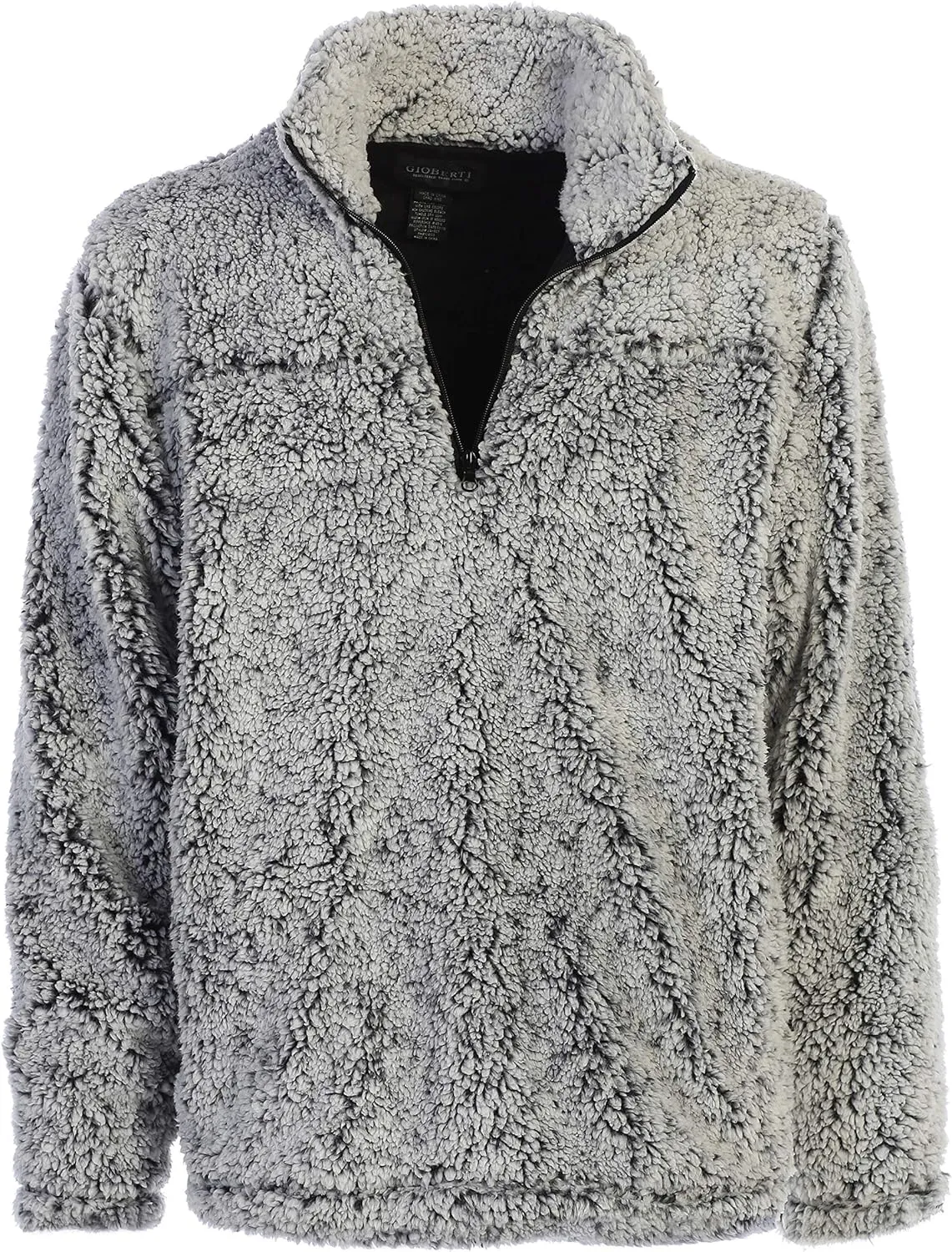 Gioberti Men and Women Super Soft Sherpa 1/4 Zip Pullover Sweater