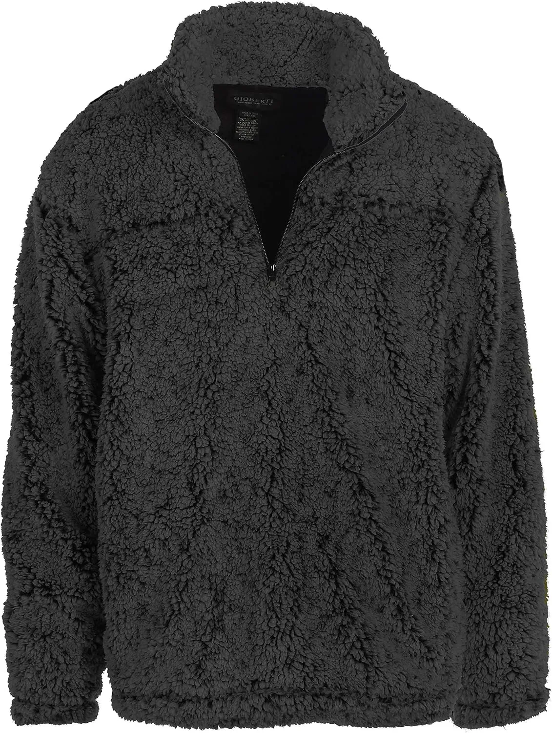 Gioberti Men and Women Super Soft Sherpa 1/4 Zip Pullover Sweater