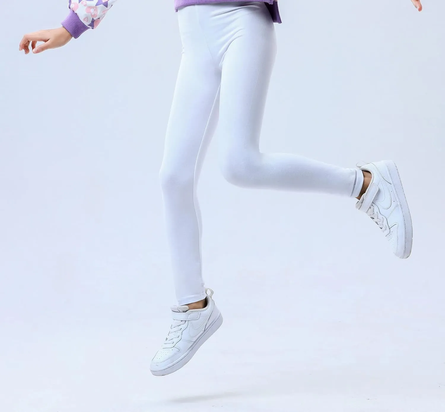 Girls MultiPacks Soft Stretch Leggings Full-Length Pants Basic Wear 4-13 Years