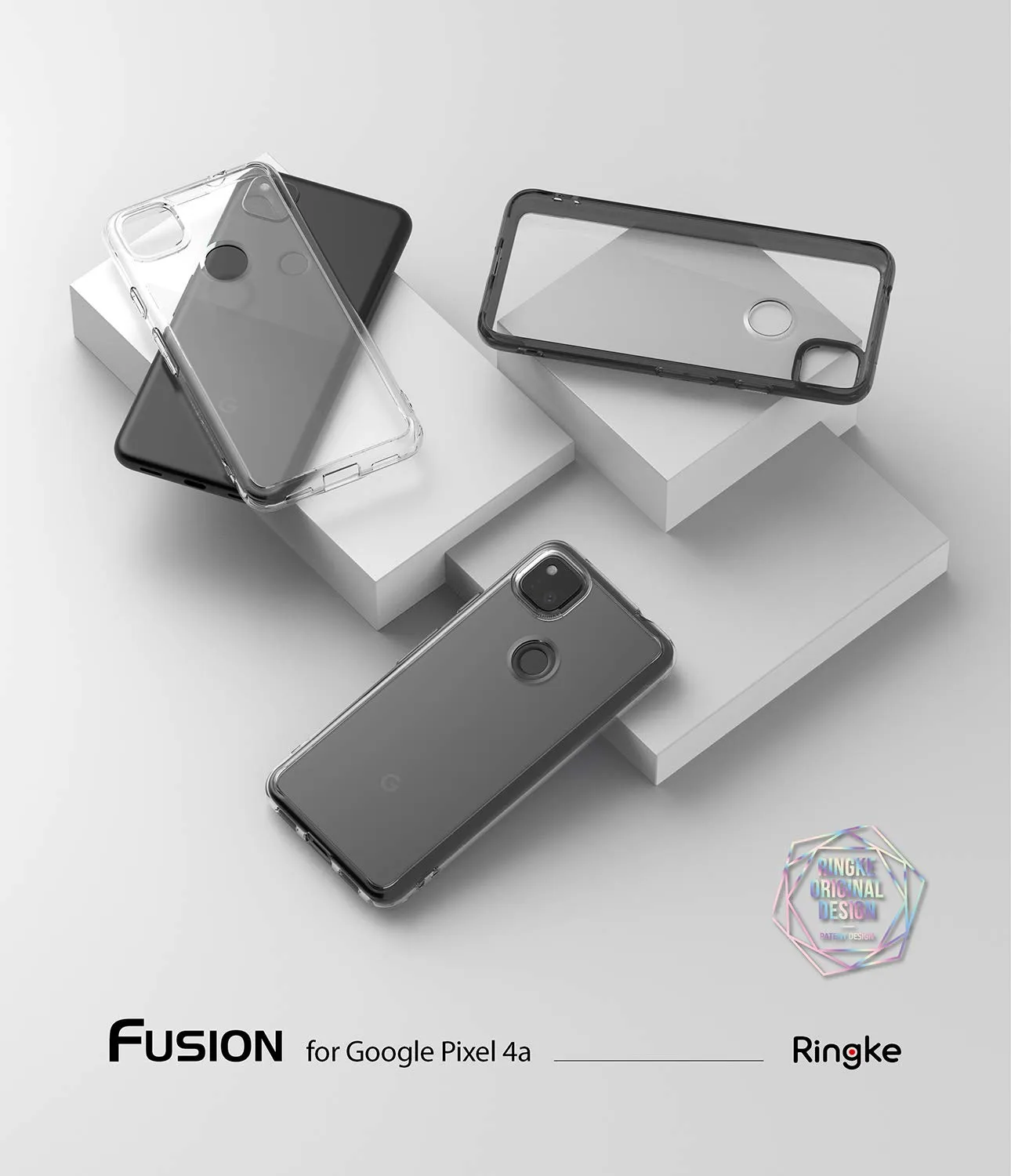 Google Pixel 4a Back Cover Case | Fusion - Smoke Black