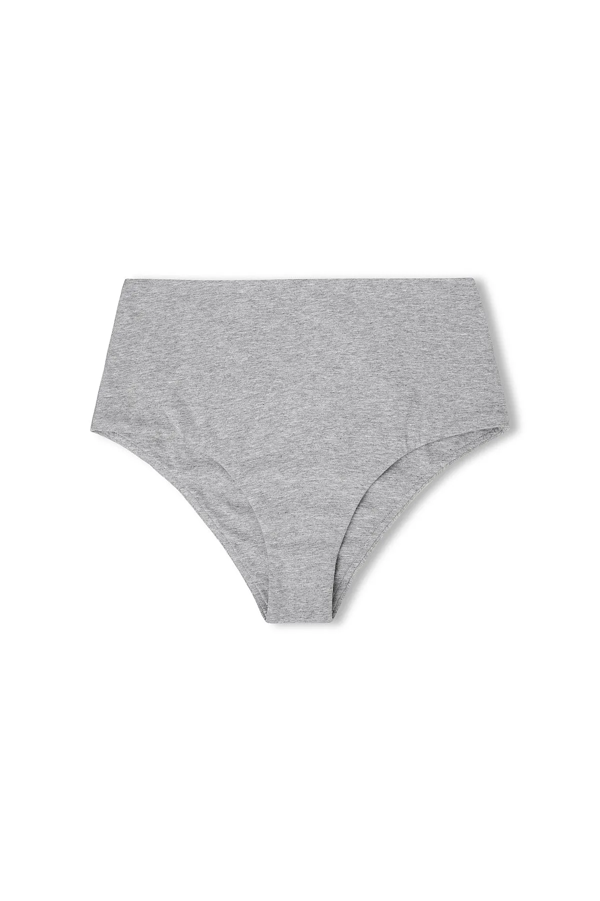 Grey Marle Waisted Full Brief