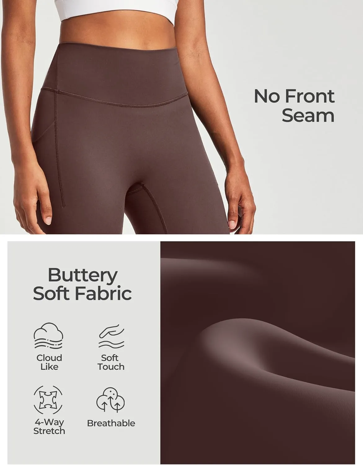 Heathyoga Buttery Soft Capri Leggings with Pockets for Women Tummy Control Capri Pants High Waisted Yoga Pants Women