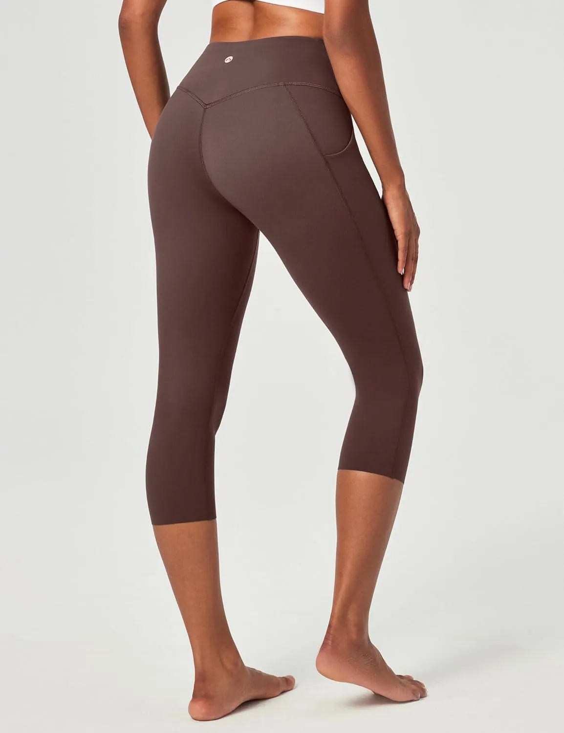 Heathyoga Buttery Soft Capri Leggings with Pockets for Women Tummy Control Capri Pants High Waisted Yoga Pants Women