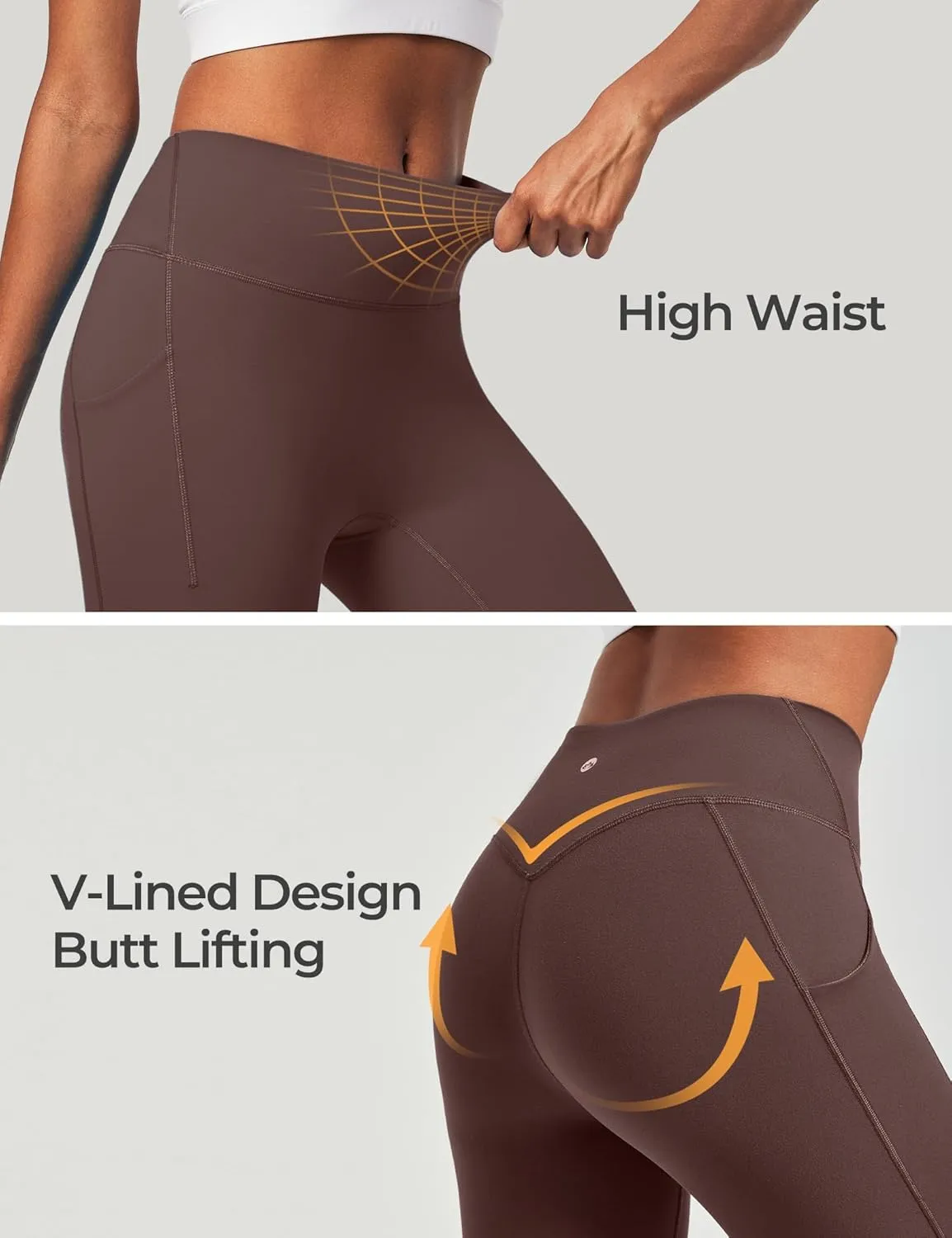 Heathyoga Buttery Soft Capri Leggings with Pockets for Women Tummy Control Capri Pants High Waisted Yoga Pants Women