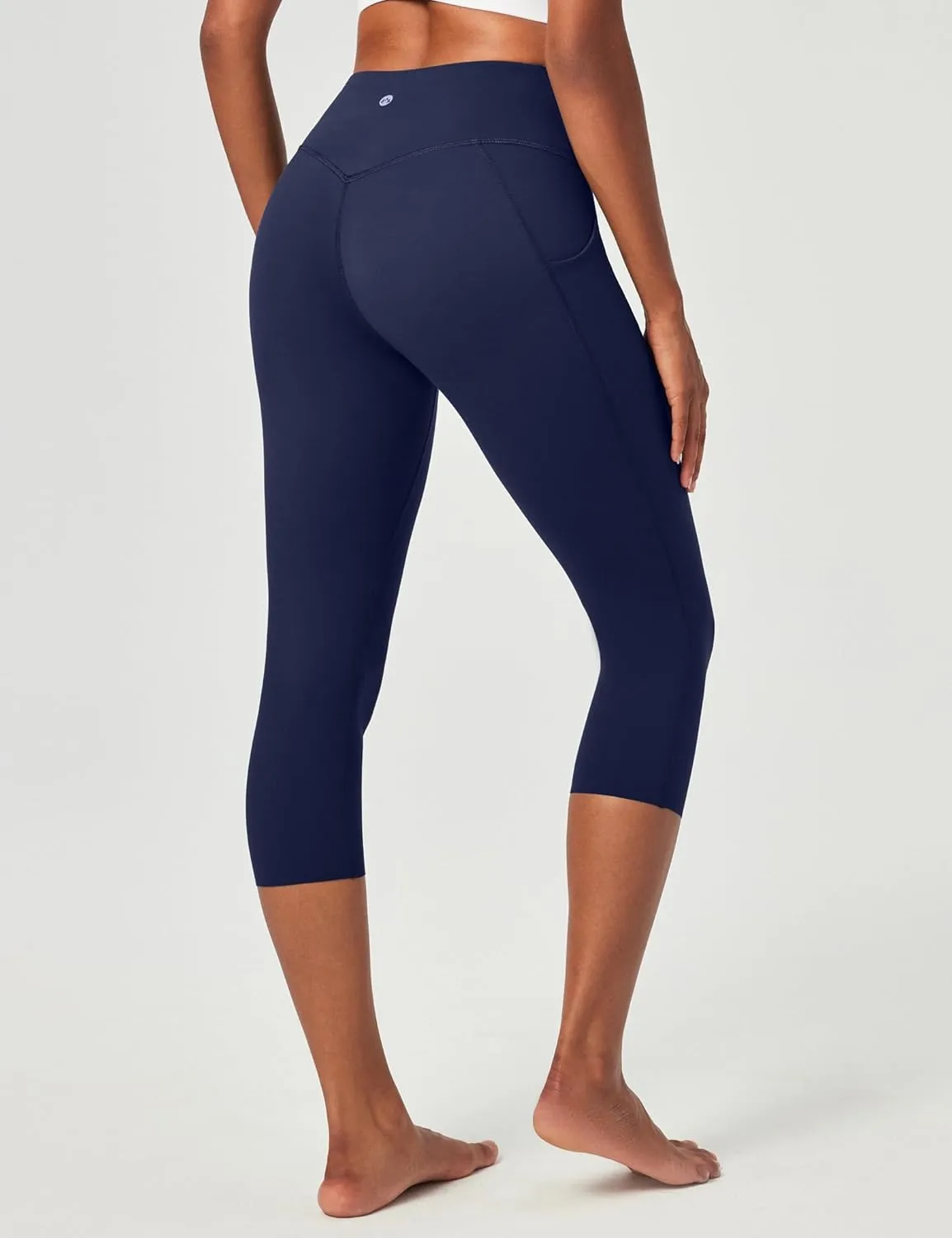 Heathyoga Buttery Soft Capri Leggings with Pockets for Women Tummy Control Capri Pants High Waisted Yoga Pants Women