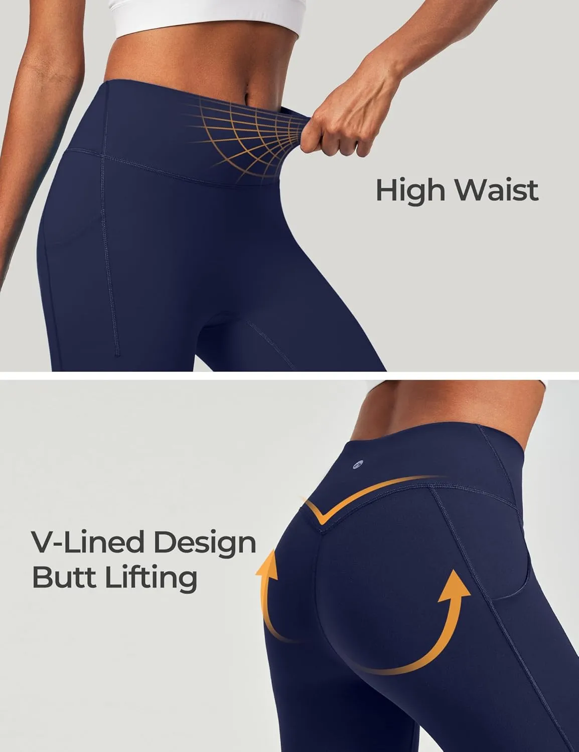 Heathyoga Buttery Soft Capri Leggings with Pockets for Women Tummy Control Capri Pants High Waisted Yoga Pants Women