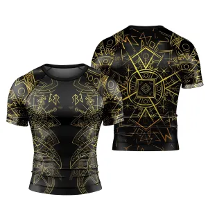Helm Of Disguise Men's Short Sleeve Rash Guard