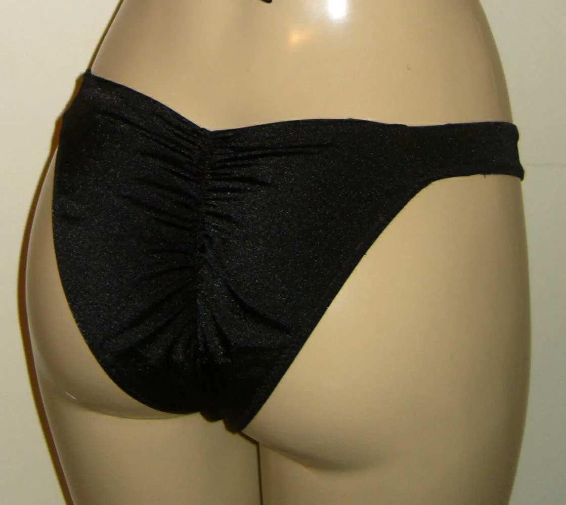 High Leg Bikini Bottoms With Scrunched Butt