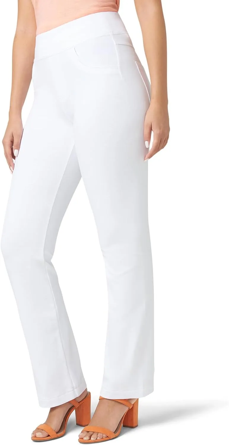 HUE Women's Super Soft Stretch High Rise Denim Leggings, No Side Seams