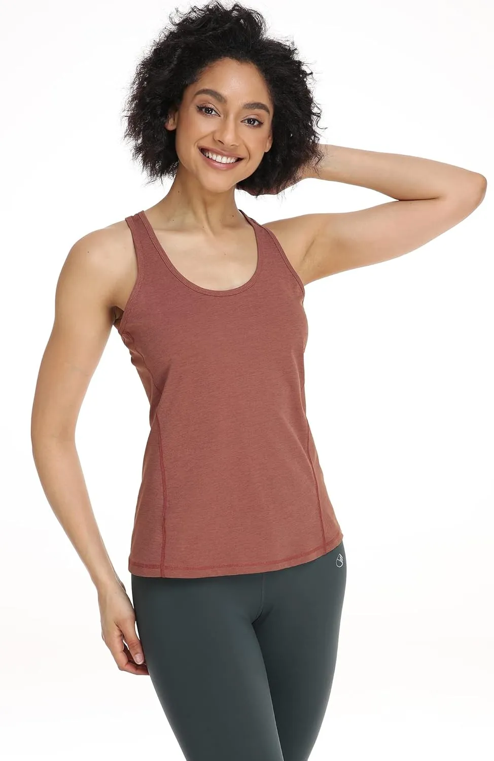 icyzone Women's Racerback Workout Athletic Running Tank Tops (Pack of 3)