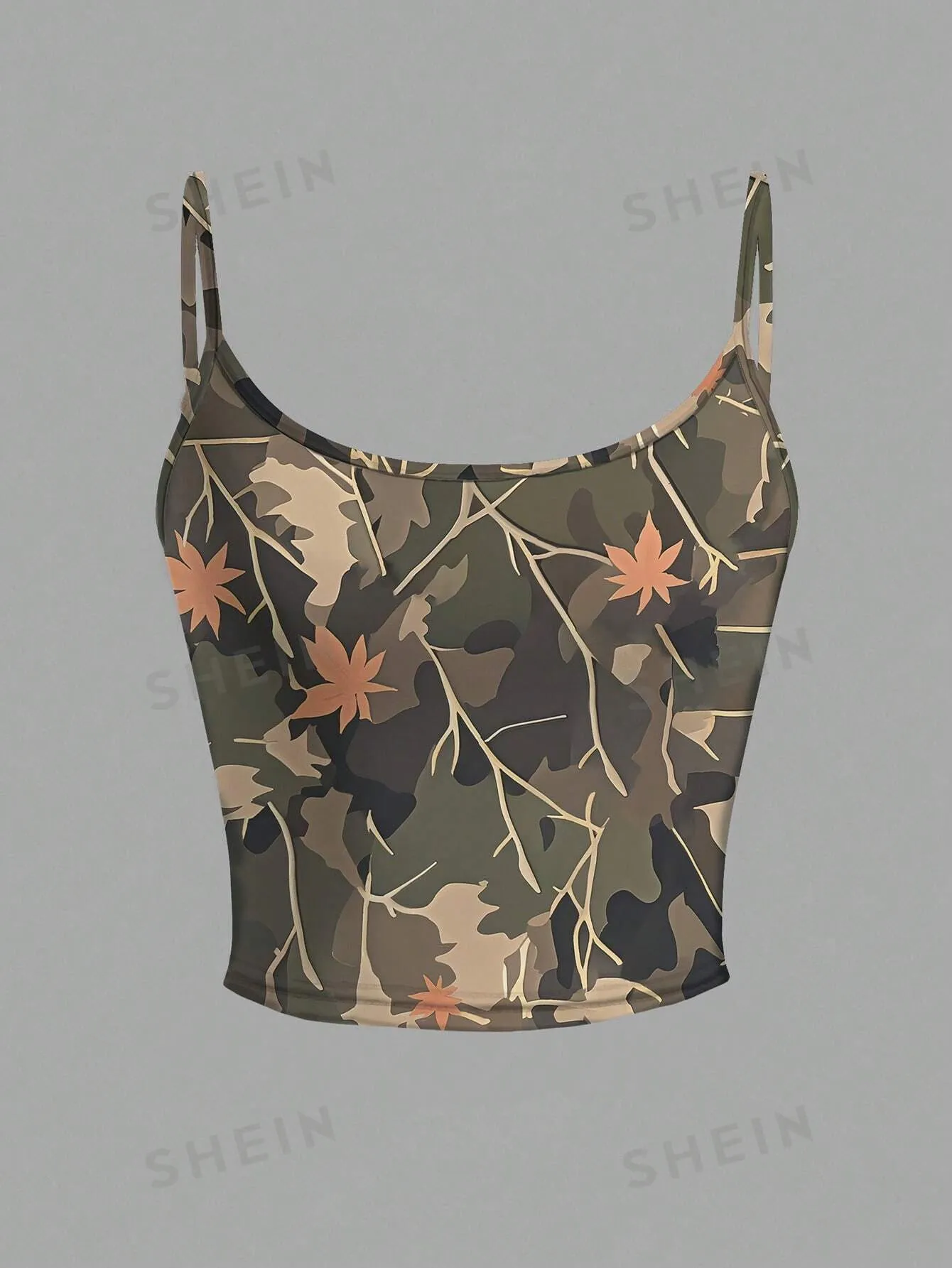 INAWLY Women's Minimalist All-Over Print Spaghetti Strap Tank Top