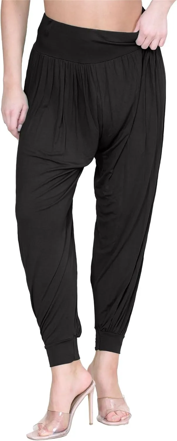 Janisramone Women Alibaba Hareem Trouser | Stylish & Trendy Harem Pants for Women, Lightweight Summer Pants for Women