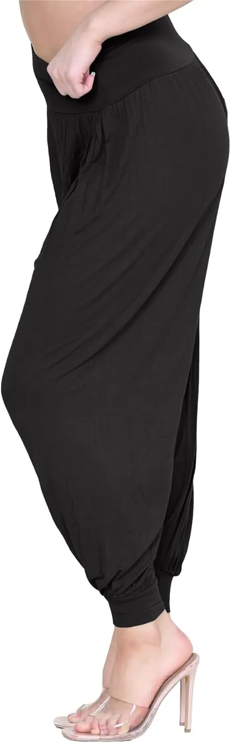 Janisramone Women Alibaba Hareem Trouser | Stylish & Trendy Harem Pants for Women, Lightweight Summer Pants for Women