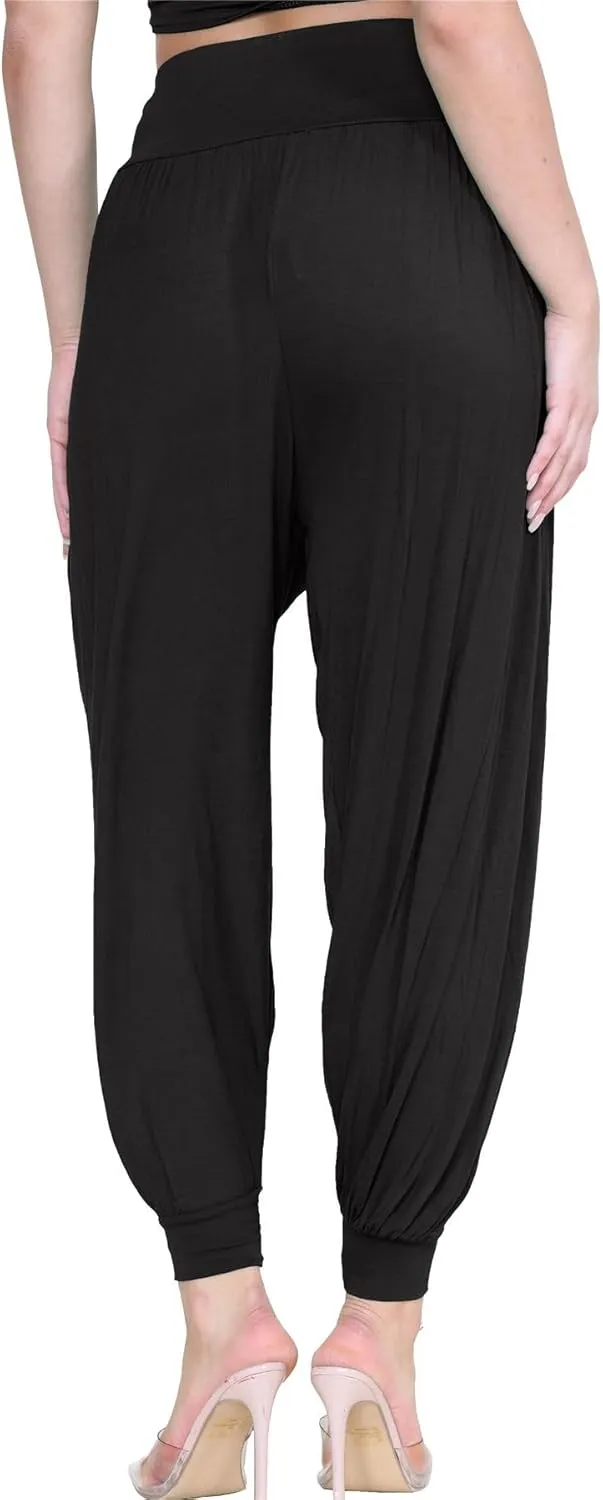 Janisramone Women Alibaba Hareem Trouser | Stylish & Trendy Harem Pants for Women, Lightweight Summer Pants for Women