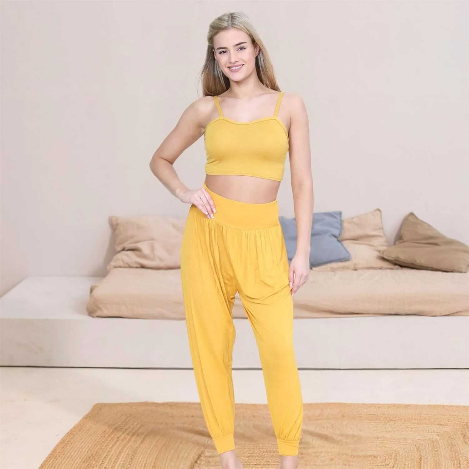 Janisramone Women Alibaba Hareem Trouser | Stylish & Trendy Harem Pants for Women, Lightweight Summer Pants for Women