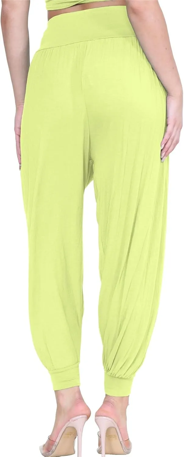 Janisramone Women Alibaba Hareem Trouser | Stylish & Trendy Harem Pants for Women, Lightweight Summer Pants for Women