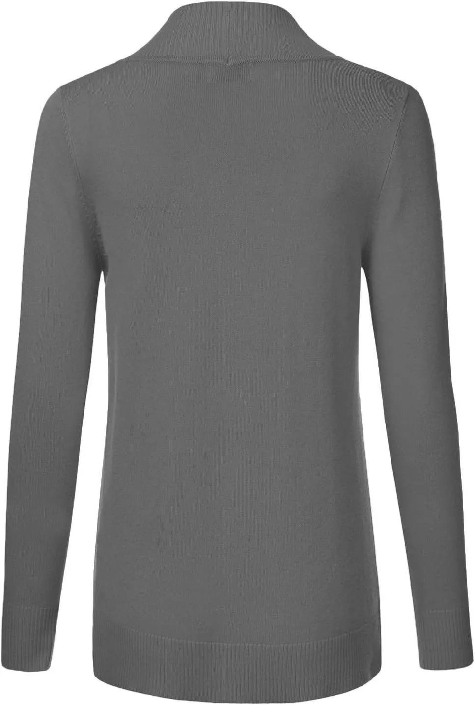 JJ Perfection Casual Open Front Knit Cardigan Long Sleeve with Side Pockets Basic Sweater Jackets for Womens with Plus Size