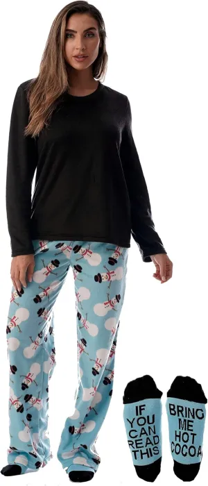 Just Love Ultra-Soft Womens Pajama Pant Set - Nightgown with Matching Socks