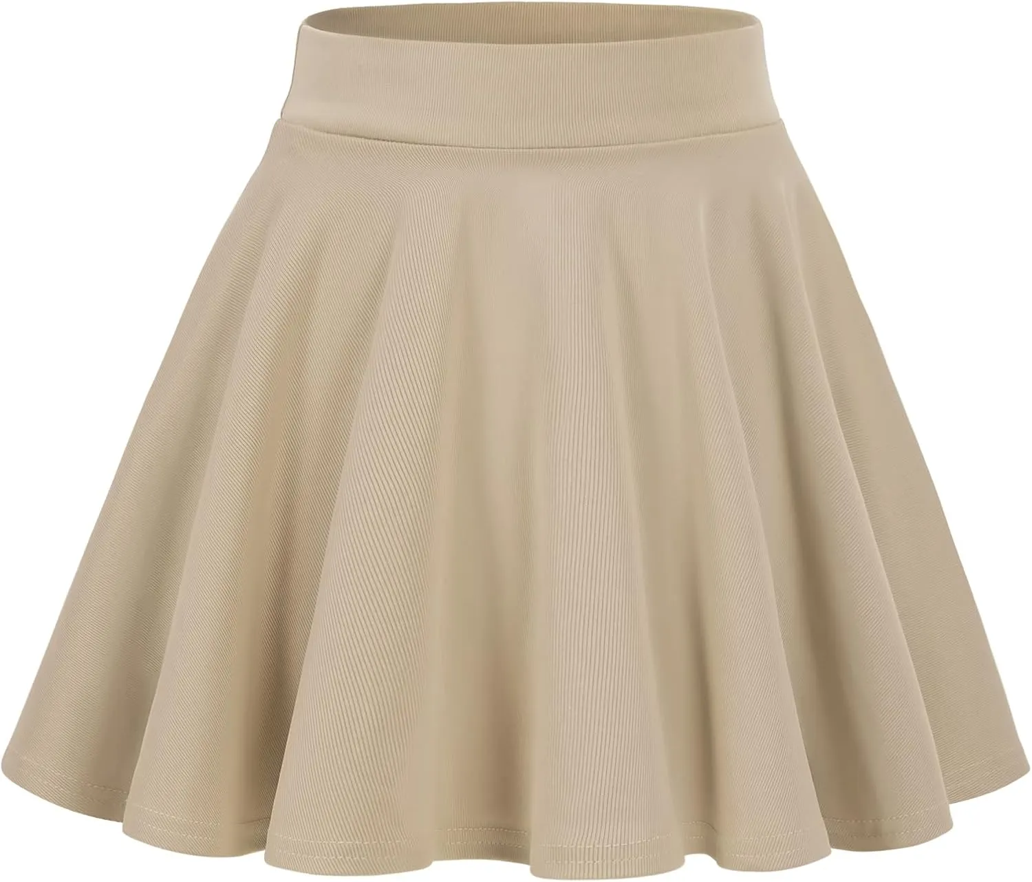 KEREDA Girls Casual Mini High Waist Stretchy Flared Pleated Skater Skirts 5-13 Years