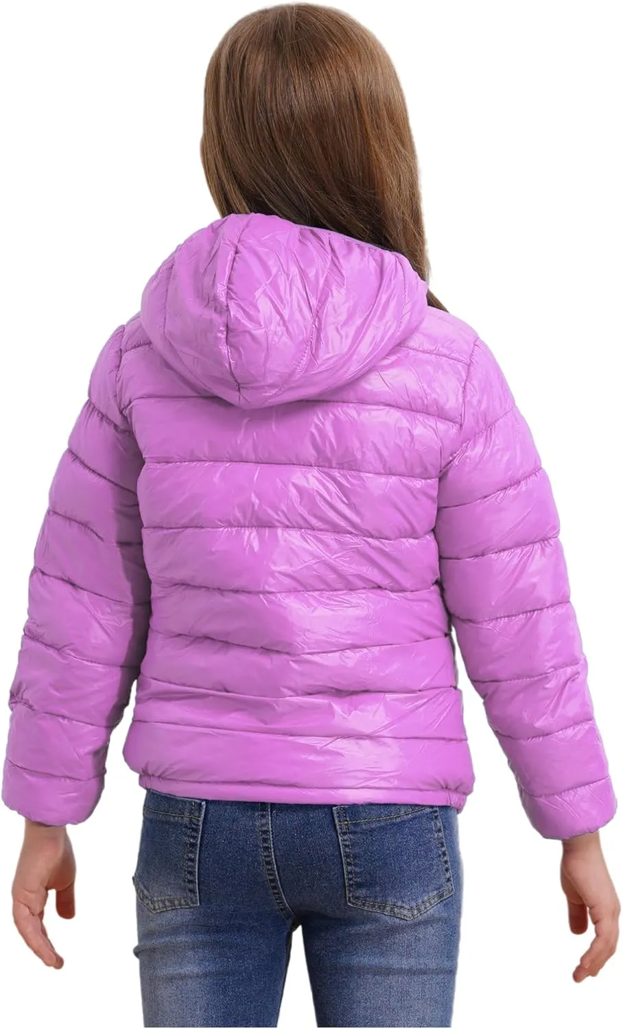 Kids Teens Winter Coat Puffer Jacket Boys Girls Long Sleeve Hoodie Ultra Lightweight Down Coat