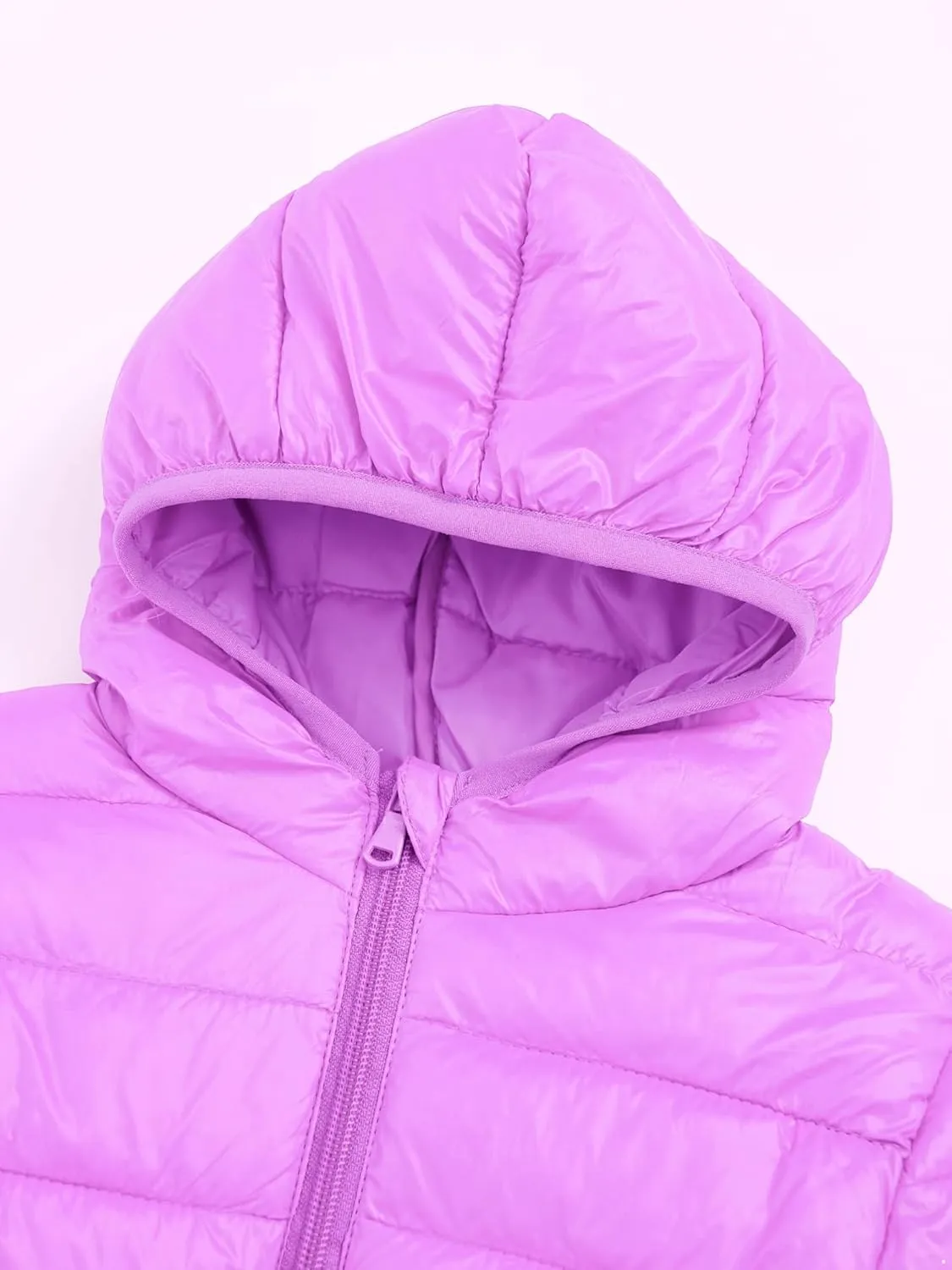 Kids Teens Winter Coat Puffer Jacket Boys Girls Long Sleeve Hoodie Ultra Lightweight Down Coat
