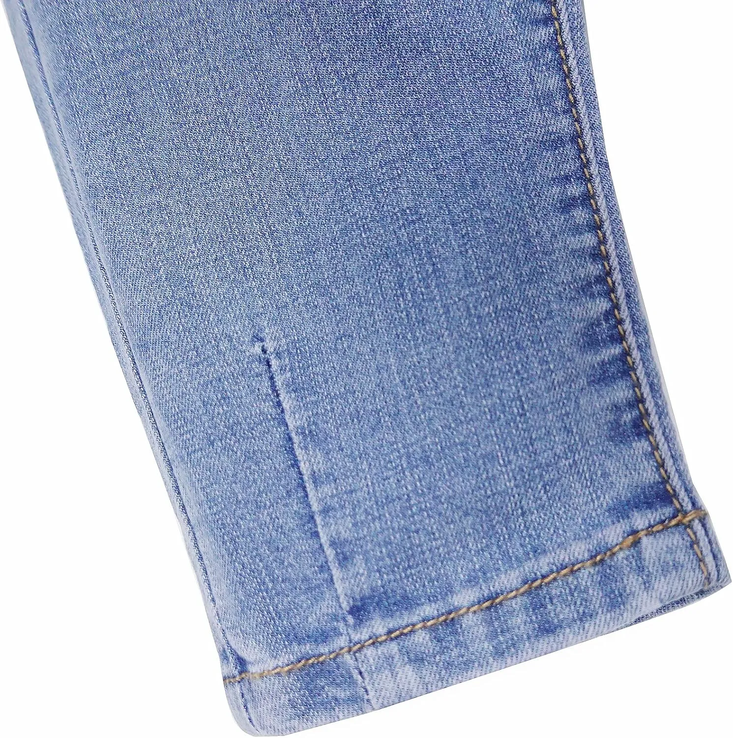 KIDSCOOL SPACE Baby Girl Boy Jeans,Soft Ripped Denim Elastic Band Inside Pants