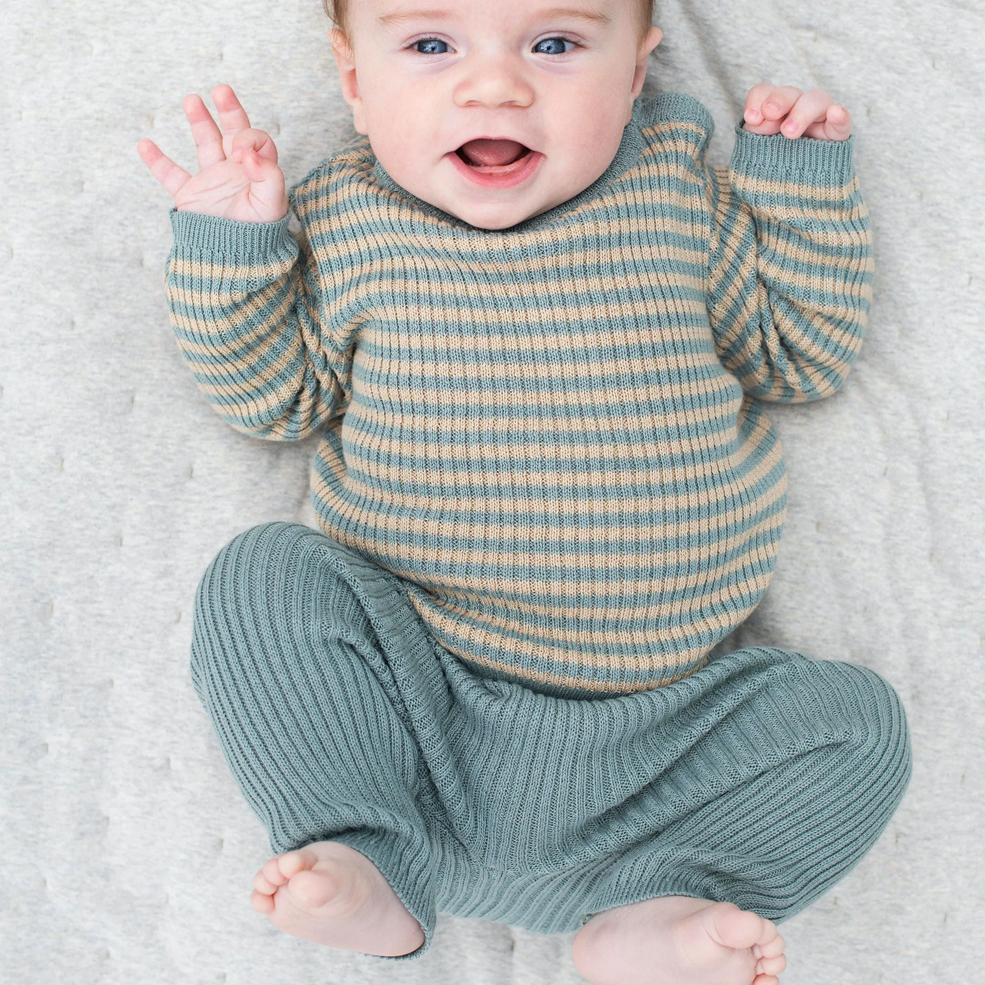 Knitted Cotton Baby Leggings - Shade - 6m-2y