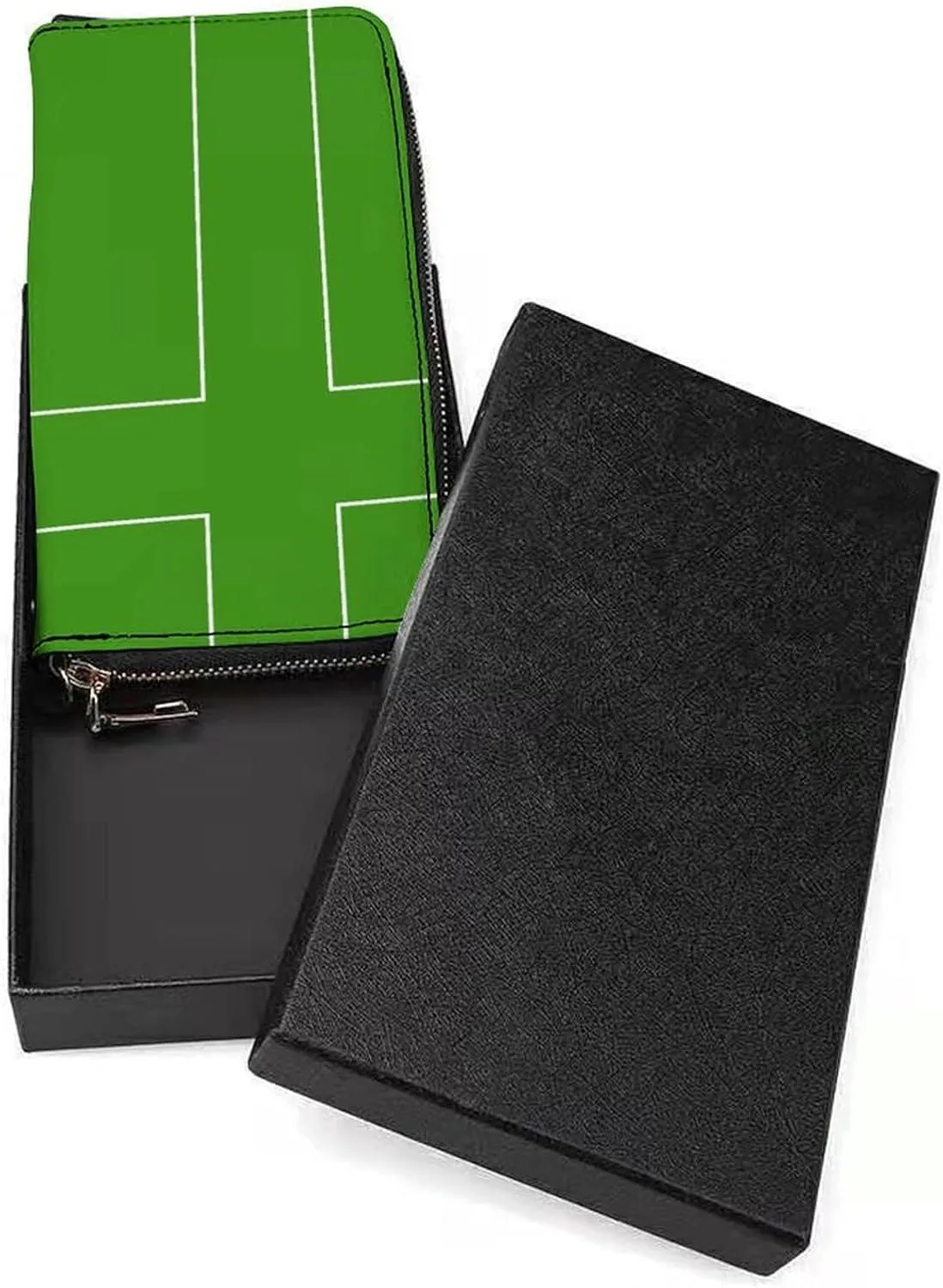 Ladonia Flag Long Purse with Removable Wristlet Stylish PU Leather Zipper Wallet for Women Men