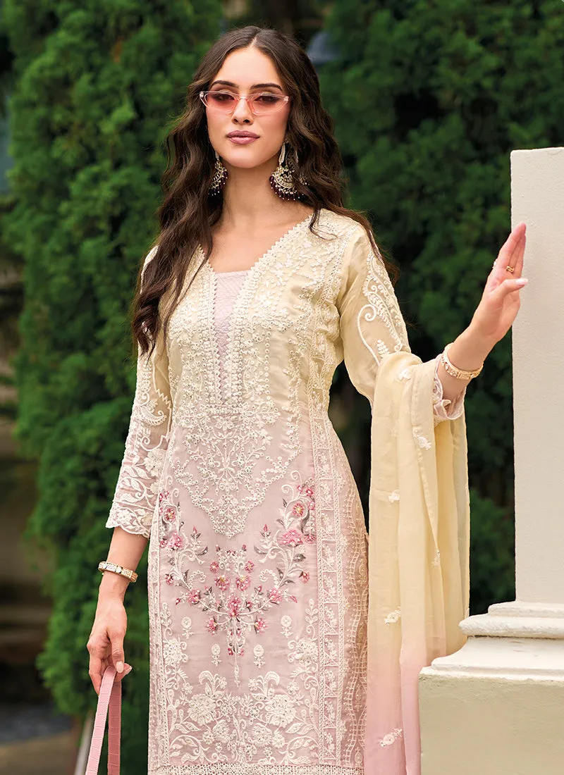 Light Pink Multi Embroidery Traditional Salwar Suit