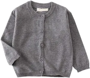 LNICEAR Toddler Boys Girls Crewneck Cardigan Sweaters Long Sleeve Kids Button Cotton School Uniform Knit Tops Outwear