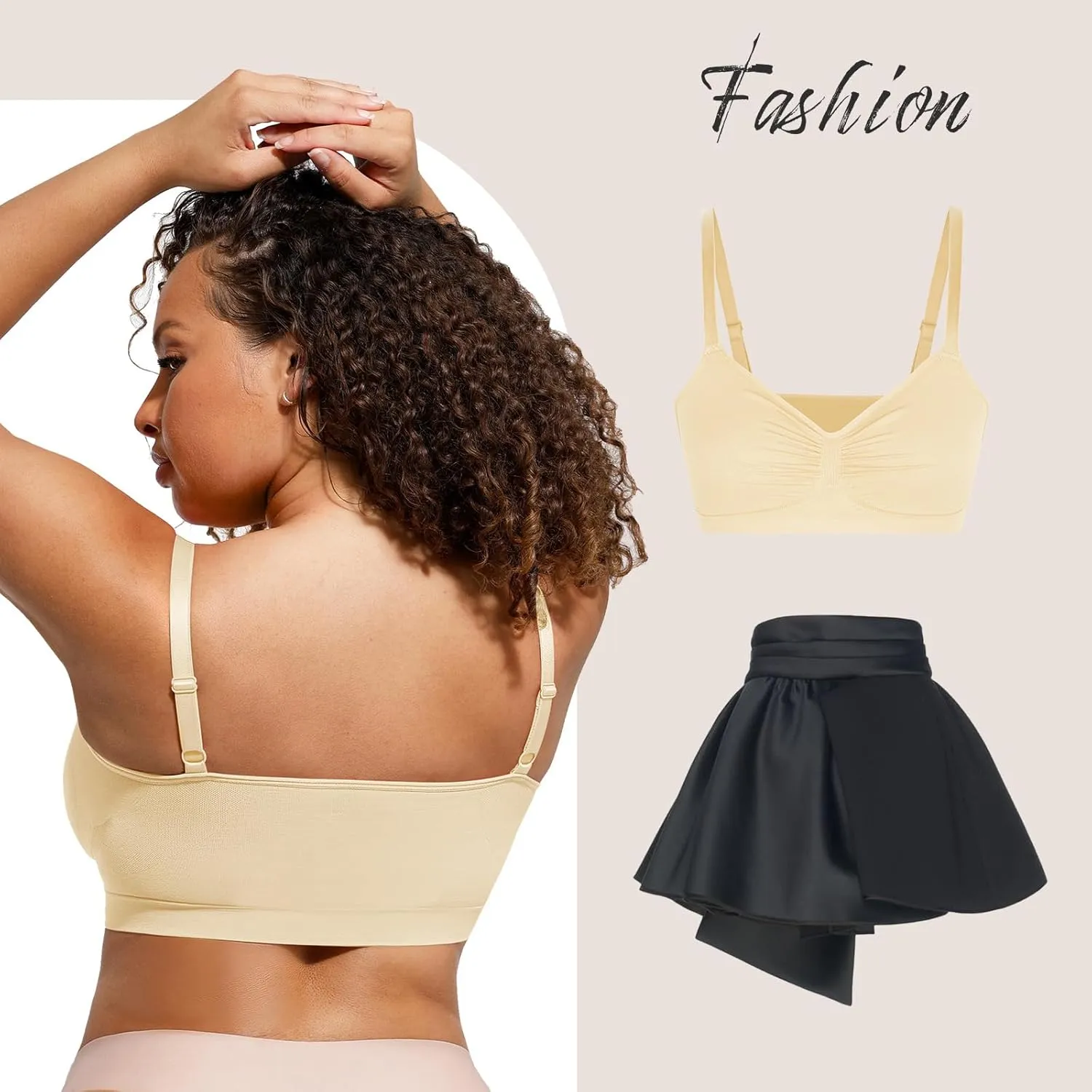 Lover-Beauty Bralettes for Women - Wireless Seamless Bra Stretch Comfort No Underwire Unlined Everyday Bras