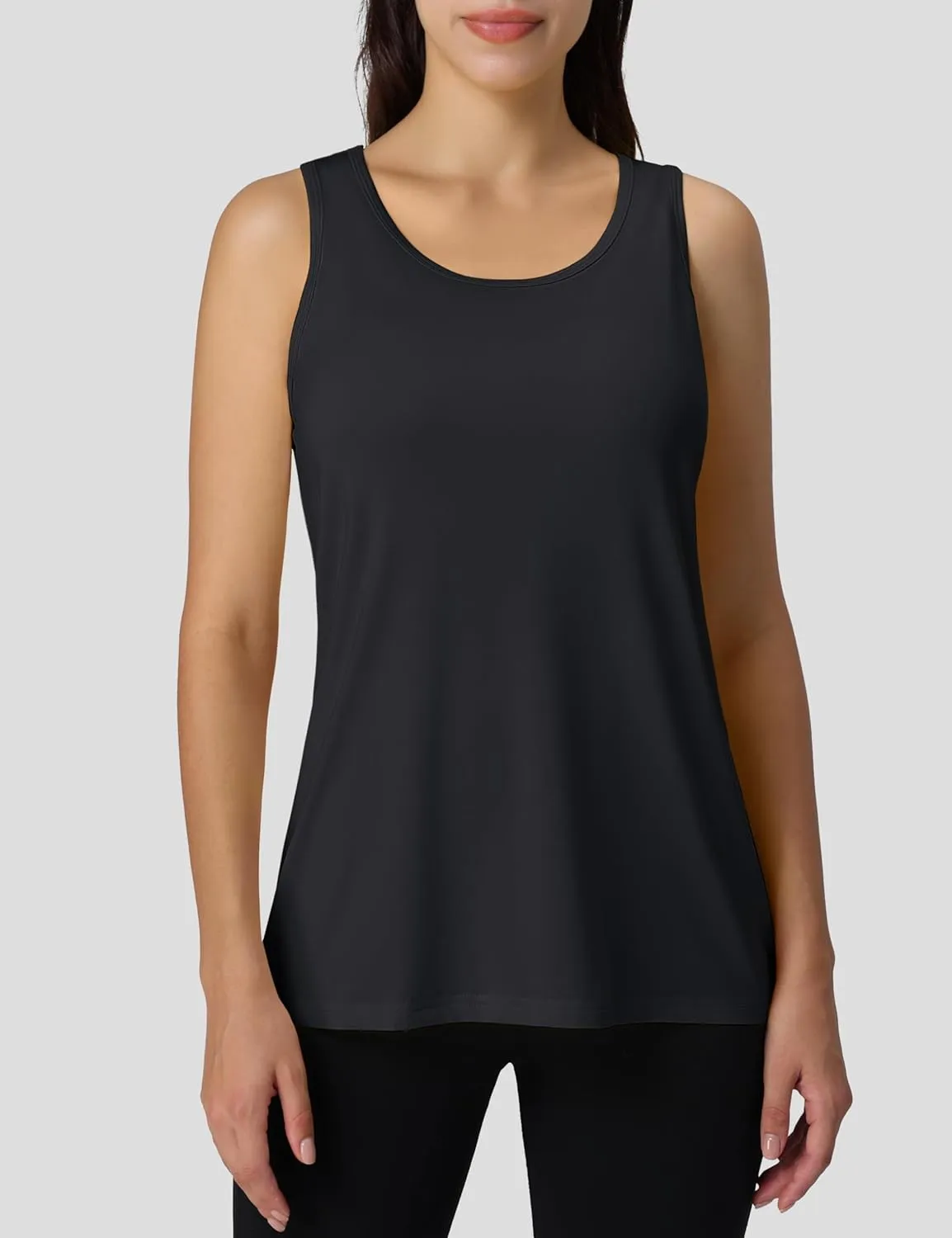 MAGCOMSEN Women's Sleeveless Workout Tank Tops UPF 80  Racerback Shirts Quick Dry UV Protection Athletic Gym Summer Tops