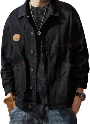 Man Denim Jackets Cargo Coat For Men Blazer Distressed Slim Denim Jacket Coat