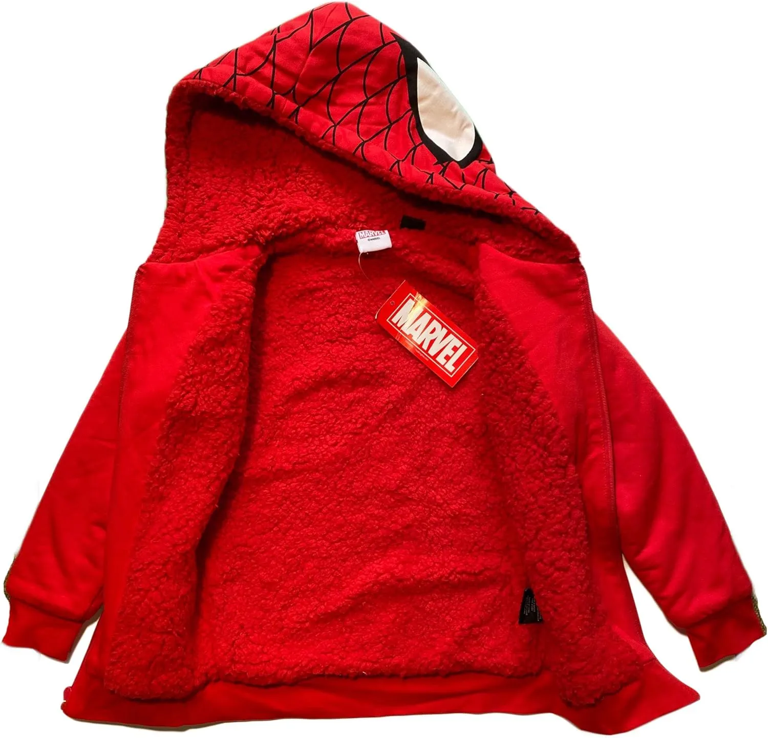 Marvel Spider-Man Little Boys Sherpa Fleece Hoodie