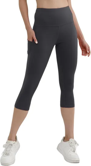 Match Womens High Waisted Active Yoga Pants with Pockets Tummy Control Workout Buttery Soft Leggings