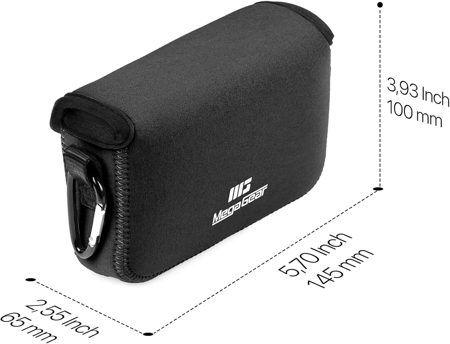 MegaGear Neoprene Camera Case for Fujifilm X100VI - Stylish and Protective Digital Photography Bag - Black