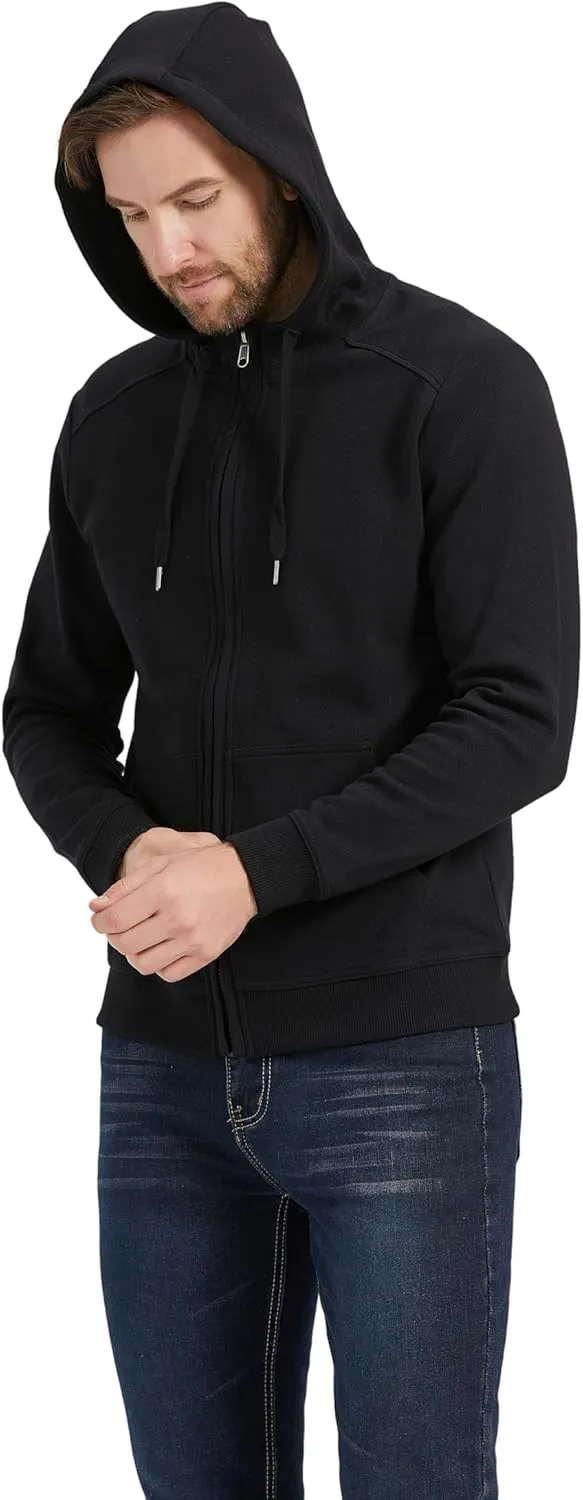 Men's Fashion Sweatshirt Cotton Comfy Hooded Sweatshirt With Pocket Soft Hoodie Sweatshirts For Men Full Zip