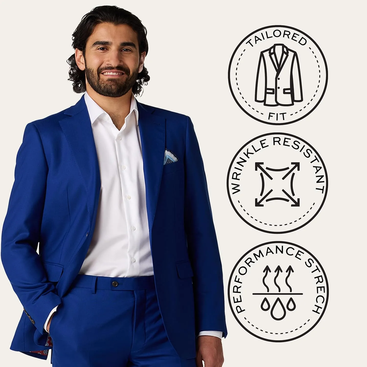 Mercantile Suit Tailored Fit - Premium Quality Suits for Men, Stylish and Elegant Formal Suit for Men