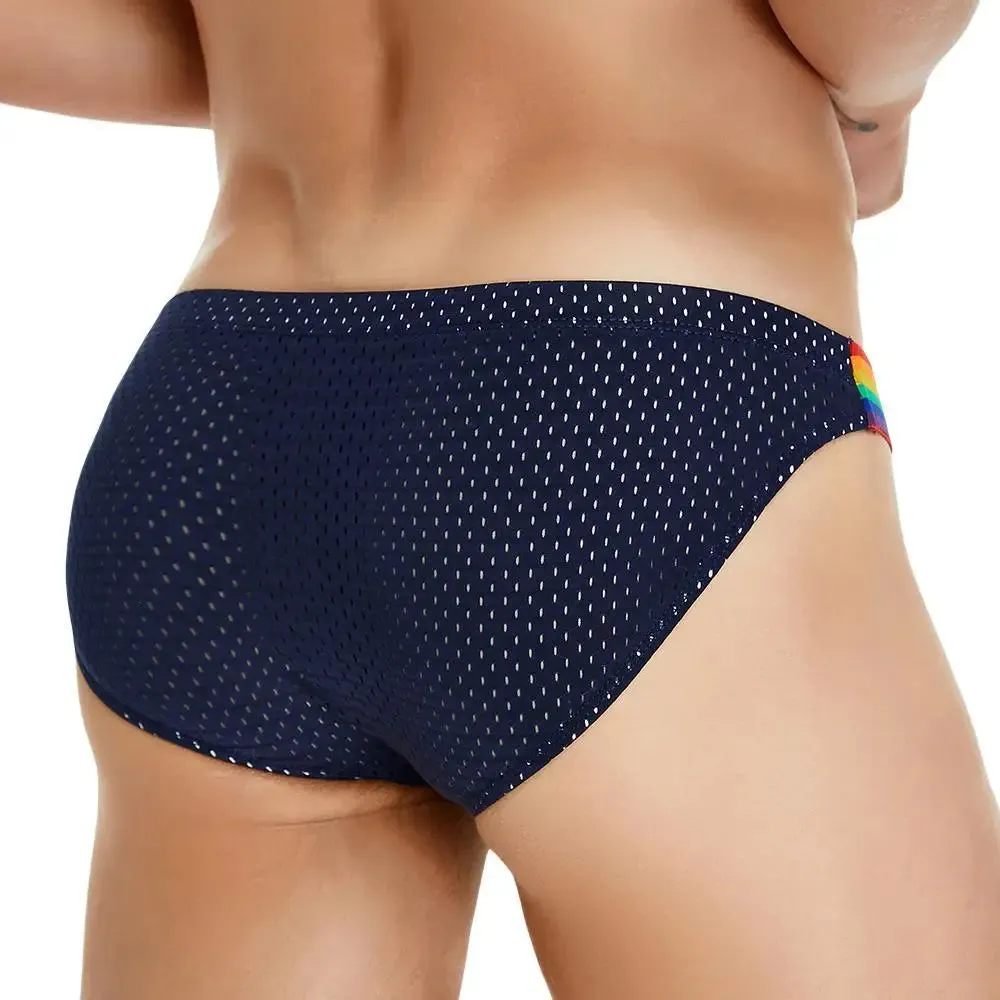 Mesh Rainbow Waistband Briefs