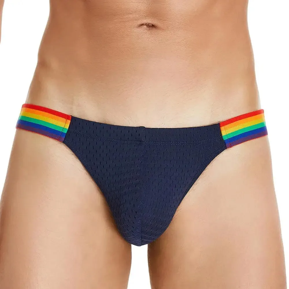 Mesh Rainbow Waistband Briefs