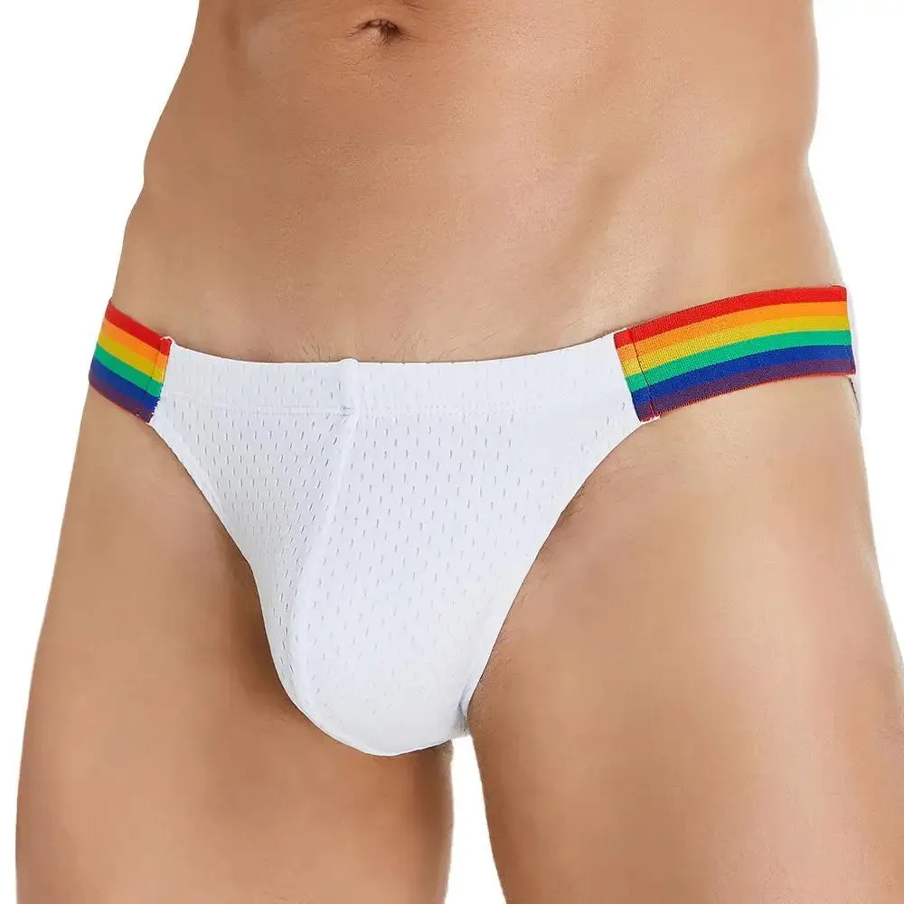 Mesh Rainbow Waistband Briefs
