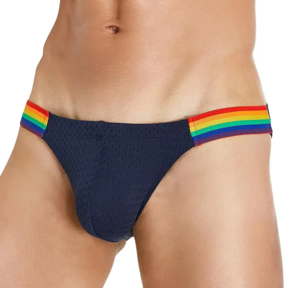 Mesh Rainbow Waistband Briefs
